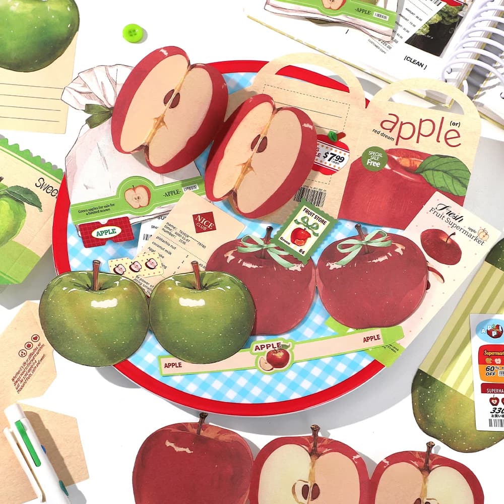 20 قطعة من سلسلة المتجر الطازج حزمة مواد الطعام والقهوة DIY كتيب القصاصات لوازم القرطاسية الجمالية - 4