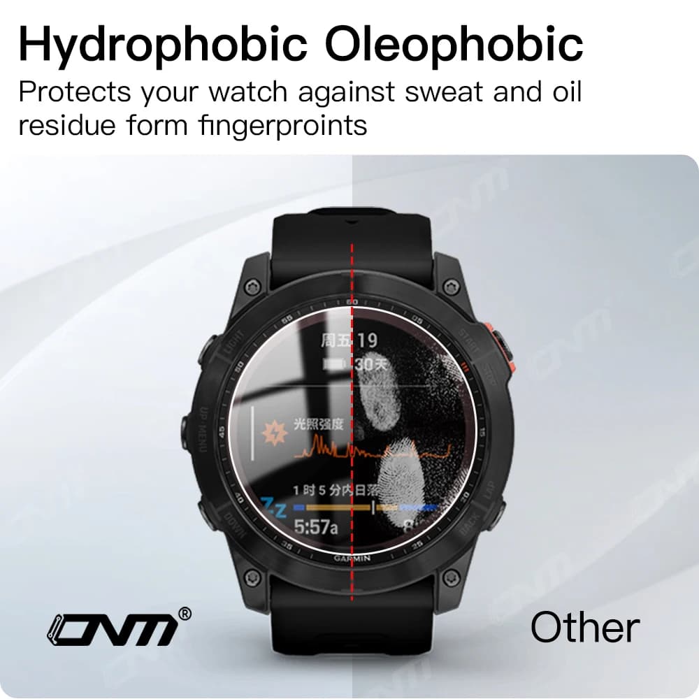 زجاج مقسى 9H لـ Garmin Fenix 8 7X 6X Pro 7 6 7S 6S 5 5S واقي شاشة AMOLED للطاقة الشمسية زجاج مقاوم للخدوش فيلم اكسسوارات - 2