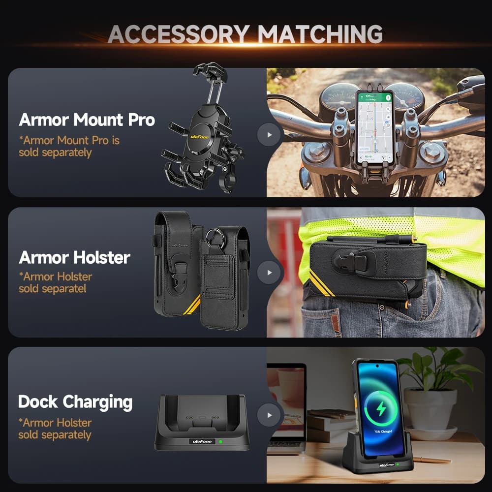 【New】Ulefone Armor 26 Ultra 5G Rugged Waterproof Smartphone 120W 15600mAh 200MP+64MP Smartphone Up to 24GB+512GB NFC - 5