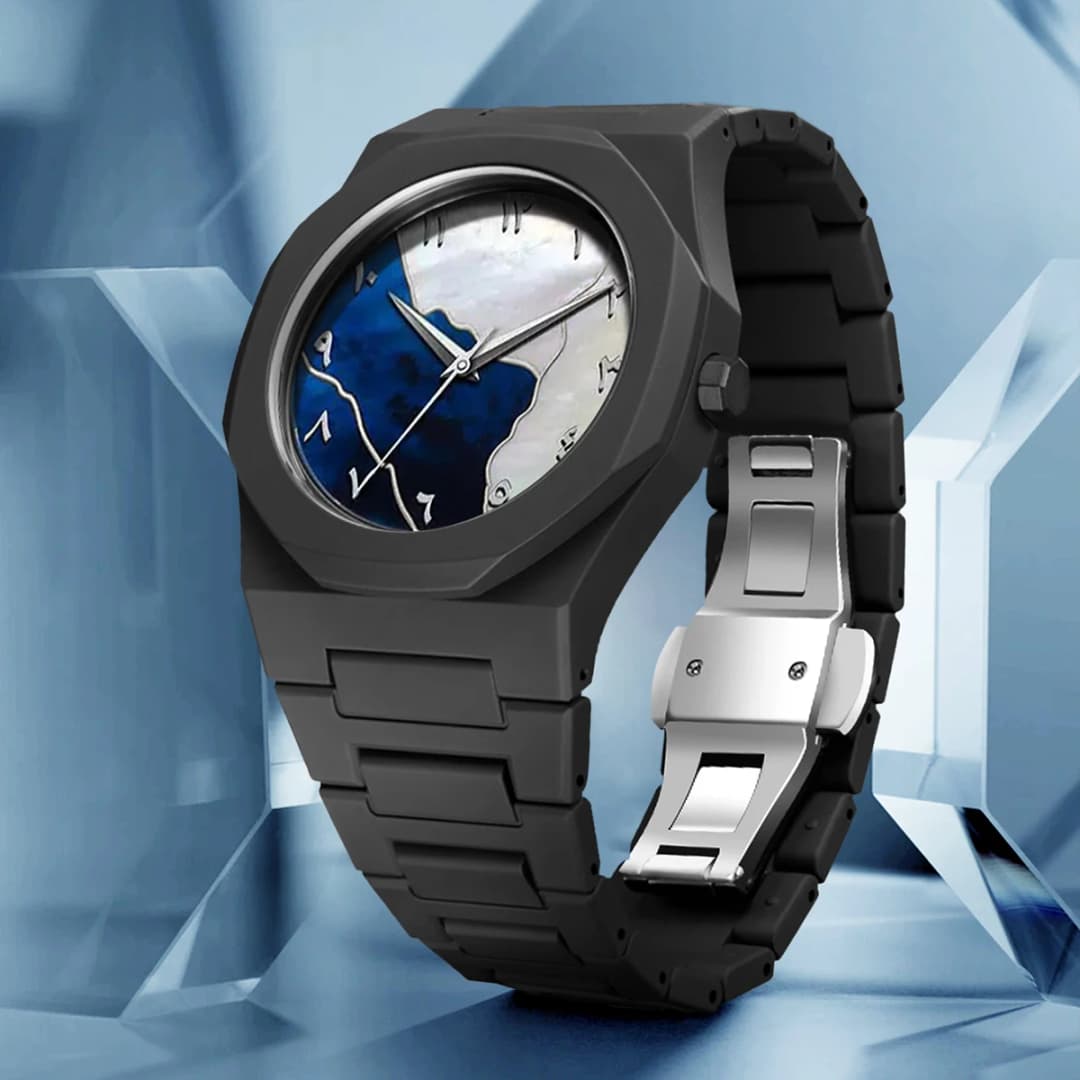 LUCKYFOXNew high-end watches men's trend graffiti art quartz watches - 2