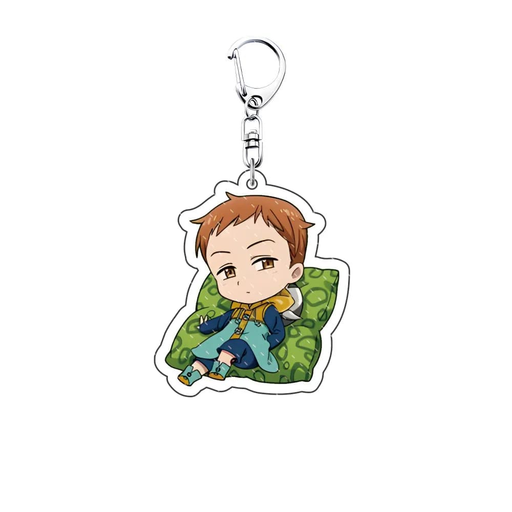 Anime Seven Deadly Sins 6cm Acrylic Cartoon  Pendant Keychains Holder Car Key Chain Key Ring Phone Bag Hanging Gifts Accessories - 6