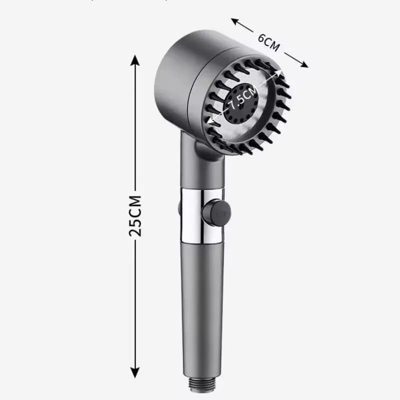 Four modes shower filter head massage showerhead replete for shower knobs bathroom accessories heads showers parts fixture home - 6