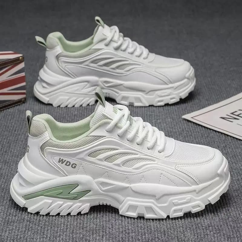 Men's Dad Shoes Summer Casual Running Shoes Thick Bottom Sports Sneakers Breathable round Toe Rubber Outsole Comfortable Slip-On - 5