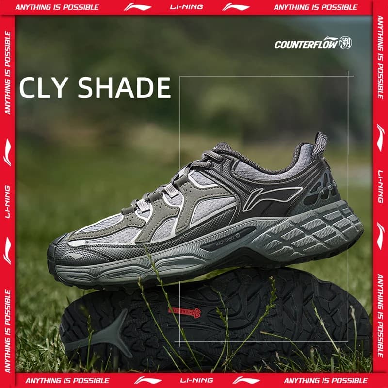 أحذية لي نينغ للجنسين CLY SHADE للمشي لمسافات طويلة في الهواء الطلق LIGHT FOAM وسادة ناعمة عاكسة لي نينغ أحذية رياضية كاجوال AHTV033