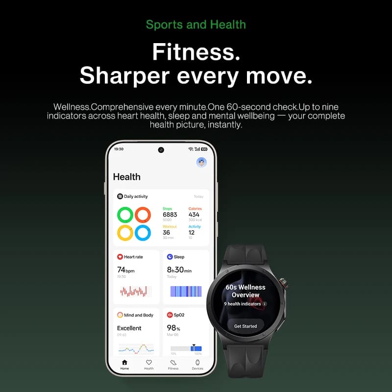 All New OnePlus Watch 4 Global Version Smart Watch Snapdragon W5 Up to 16 Days of Battery Life for OnePus 15 15r 13 11 Nord 6 5 - 5