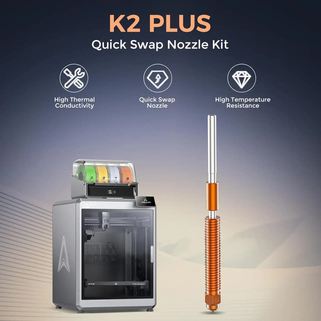 Creality K2 Plus Nozzles 0.2/0.4/0.6/0.8/1.0mm Quick-Swap 3D Printer Nozzle  for 3D Printer K2 Plus, Creality Hi Combo - 6