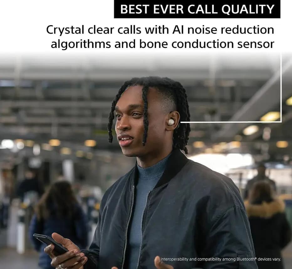 Sony WF-1000XM5 True Wireless Noise Cancelling Earbuds High-quality sound Dynamic Driver X- deeper bass earphone- Black/silver - 4