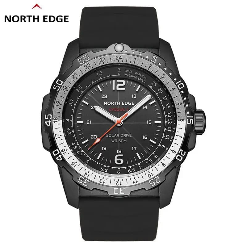 NORTH EDGE EVOQUE 2 Men Digital Military Watch Waterproof 50M Men's Sport Wristwatches Solar Power Luminous Enviormentally Clock - 5