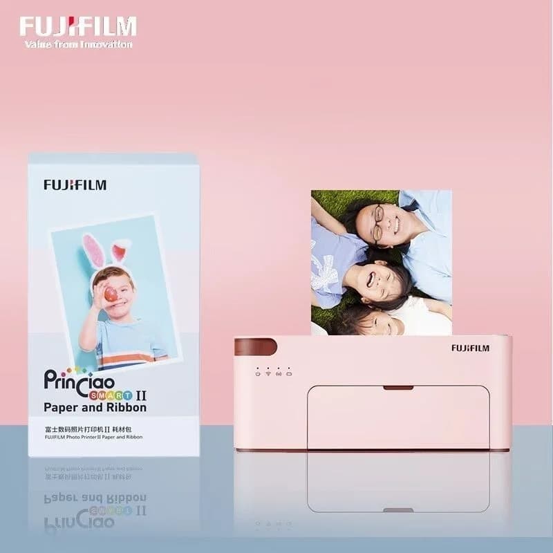 فوجيفيلم برينسياو سمارت 2 الجيل الثاني طابعة صور محمولة بتطبيق للهاتف المحمول WIFI طباعة حرارية بالتصعيد