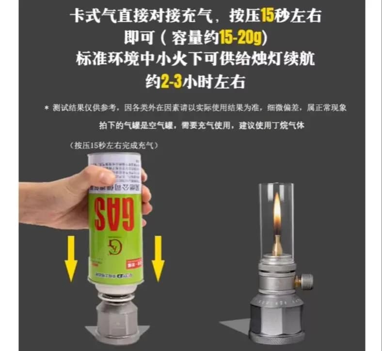 Camping Gas Lamp Gas Lantern Or Stove Use Mini Empty Tank - 6