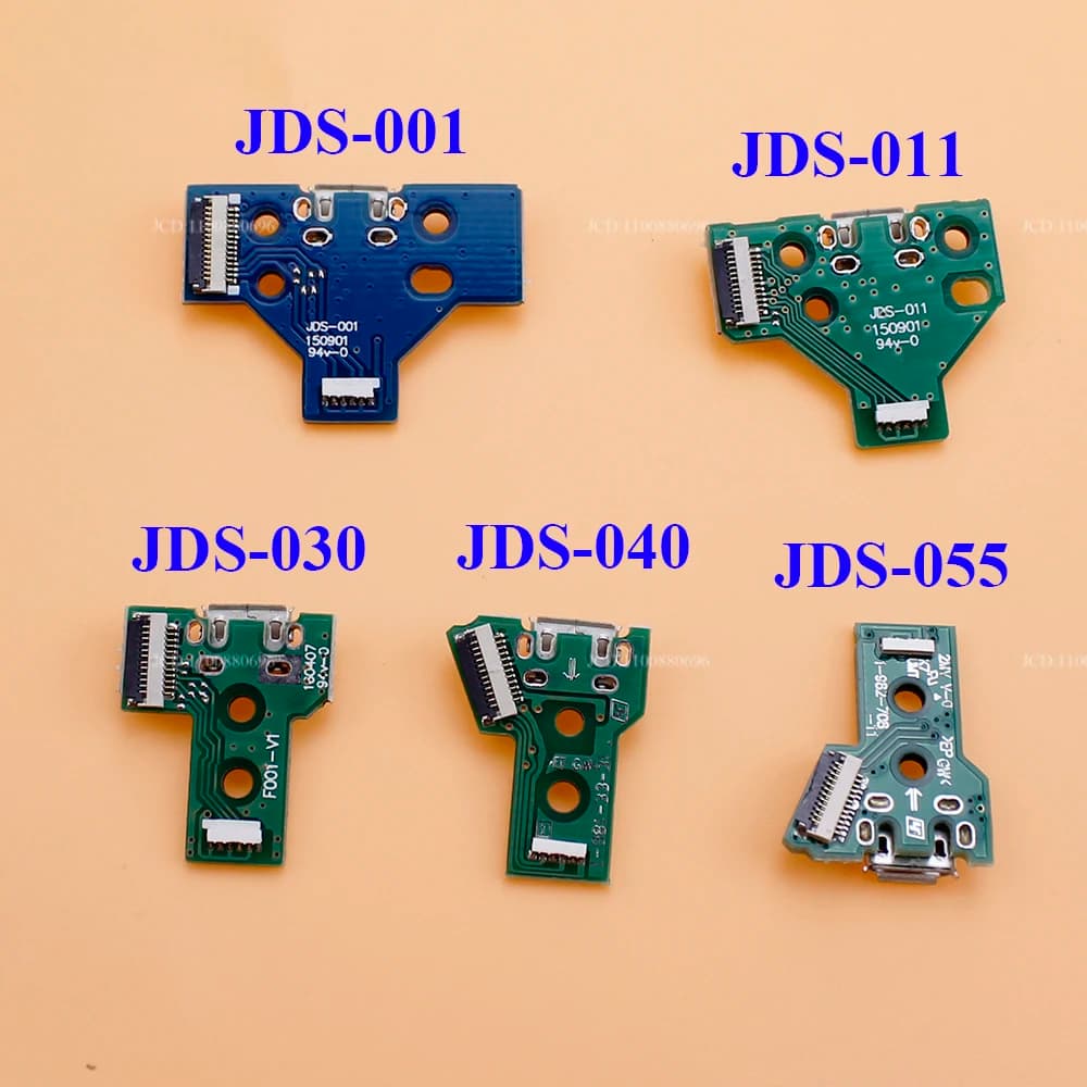 For PS4 Controller Micro USB Charging Board Port Socket jack Dock 12Pin 14Pin JDS 001 011 030 040 055 Connector Cable - 3