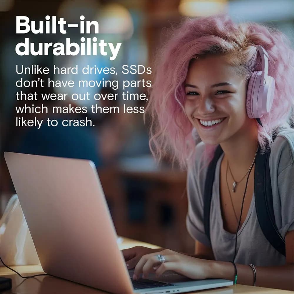 محرك أقراص صلبة داخلي BX500 من Crucial، SATA، SSD، 240GB، 500GB، 1TB، 2TB، 2.5 بوصة، 3D NAND، للكمبيوتر المحمول وسطح المكتب (PC) - 3