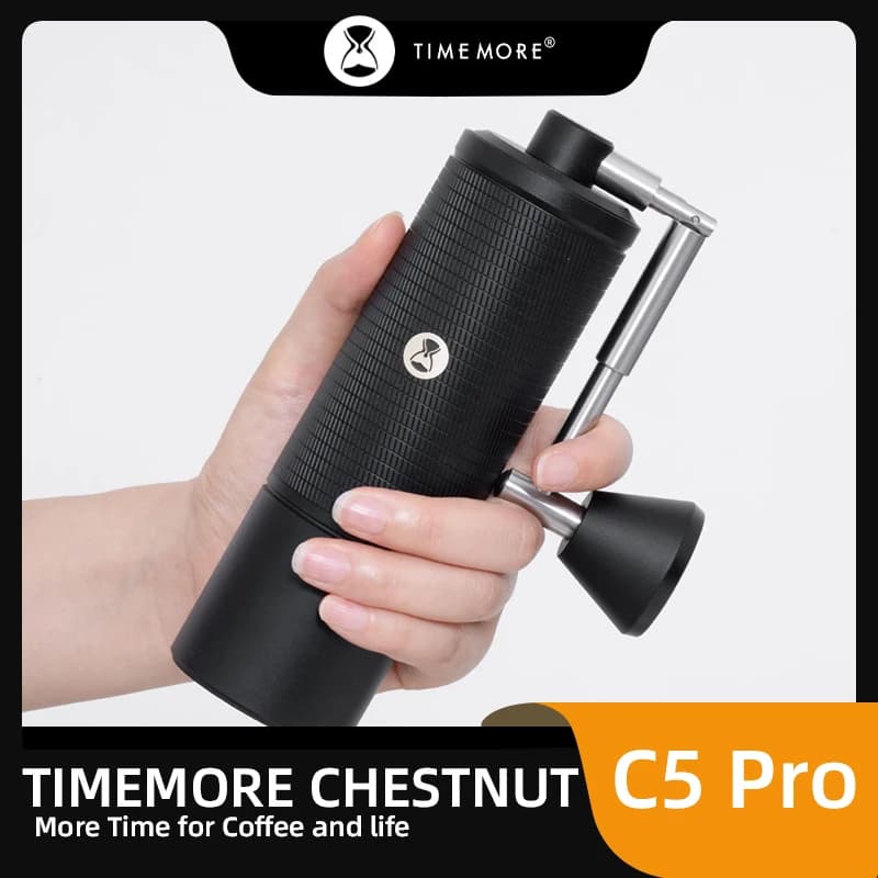 TIMEMORE ChestnutC5PRO EspressoManual Coffee Grinder Hand Grinder Adjustable Steel Core Burr SendCleaning Brush OutdoorPortable