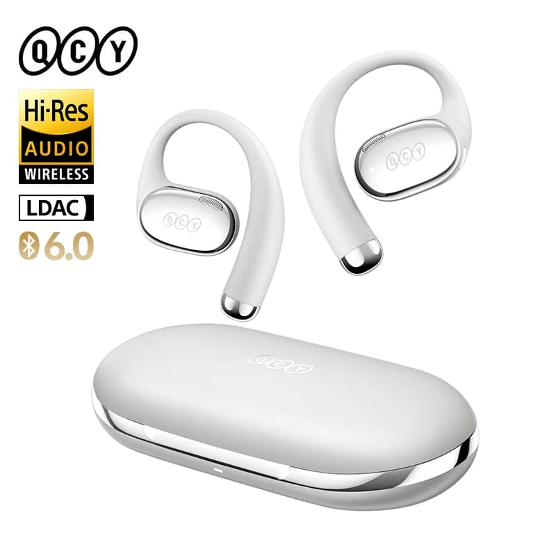 QCY Crossky R70 Open-Ear Wireless Headphones Hi-Res LDAC Audio Bluetooth 6.0 Earphones 4 Mics HD Call IPX5 Earhook Sport Earbuds