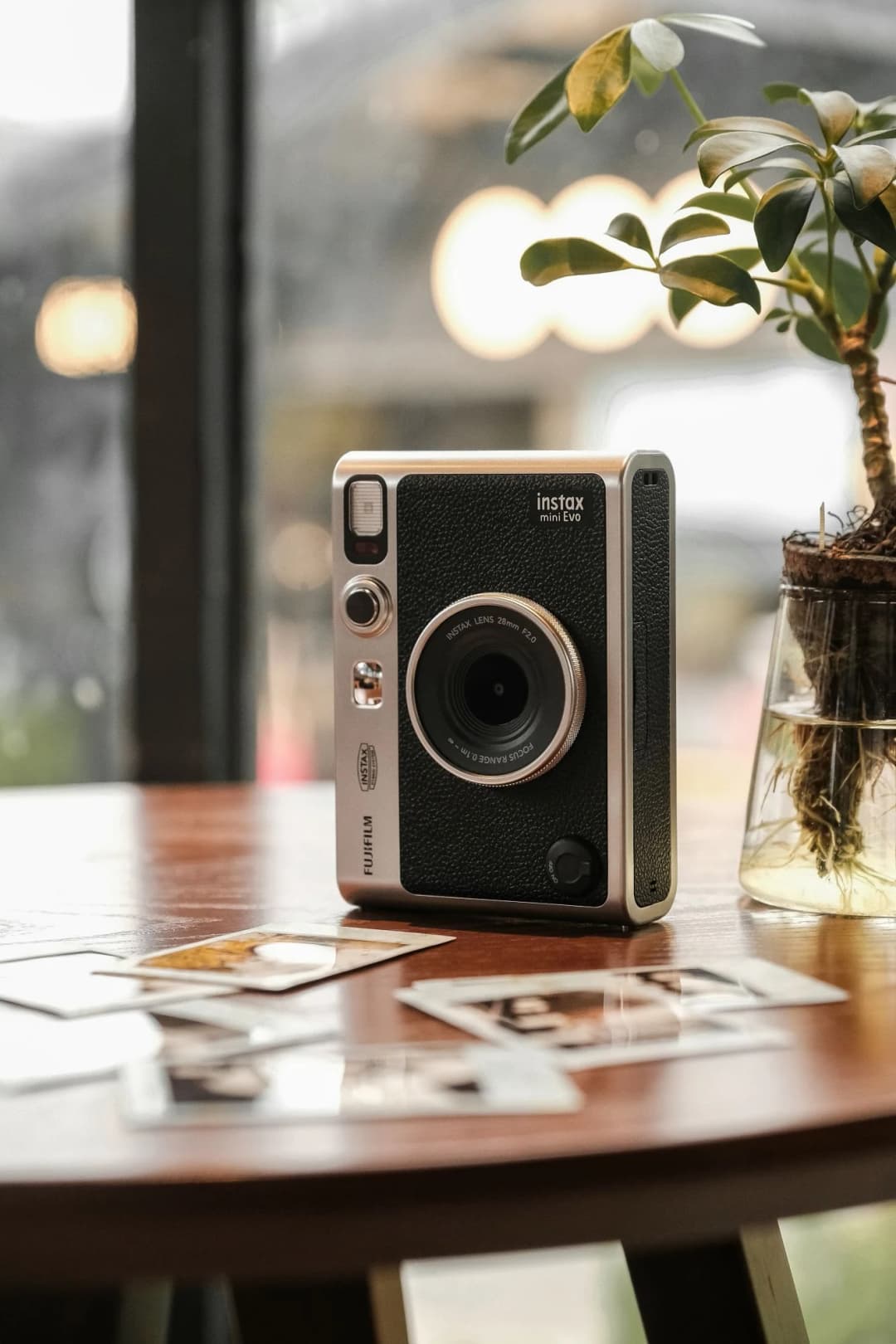 كاميرا Fujifilm Instax Mini Evo الجديدة طابعة صور فورية للهاتف الذكي + (اختياري حقيبة عمودية Instax + واقي + 20 فيلم) - 6