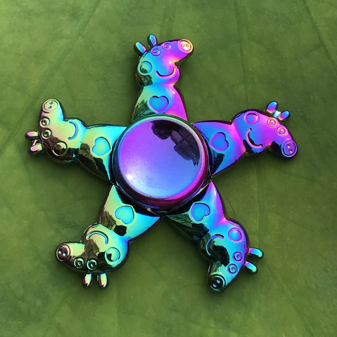 28 styles Fidget Decompression Toy Spinner Finger Spinner Metal Rainbow Color Alloy Metal Anti-Anxiety Toy For Kids Adults Gifts - 3