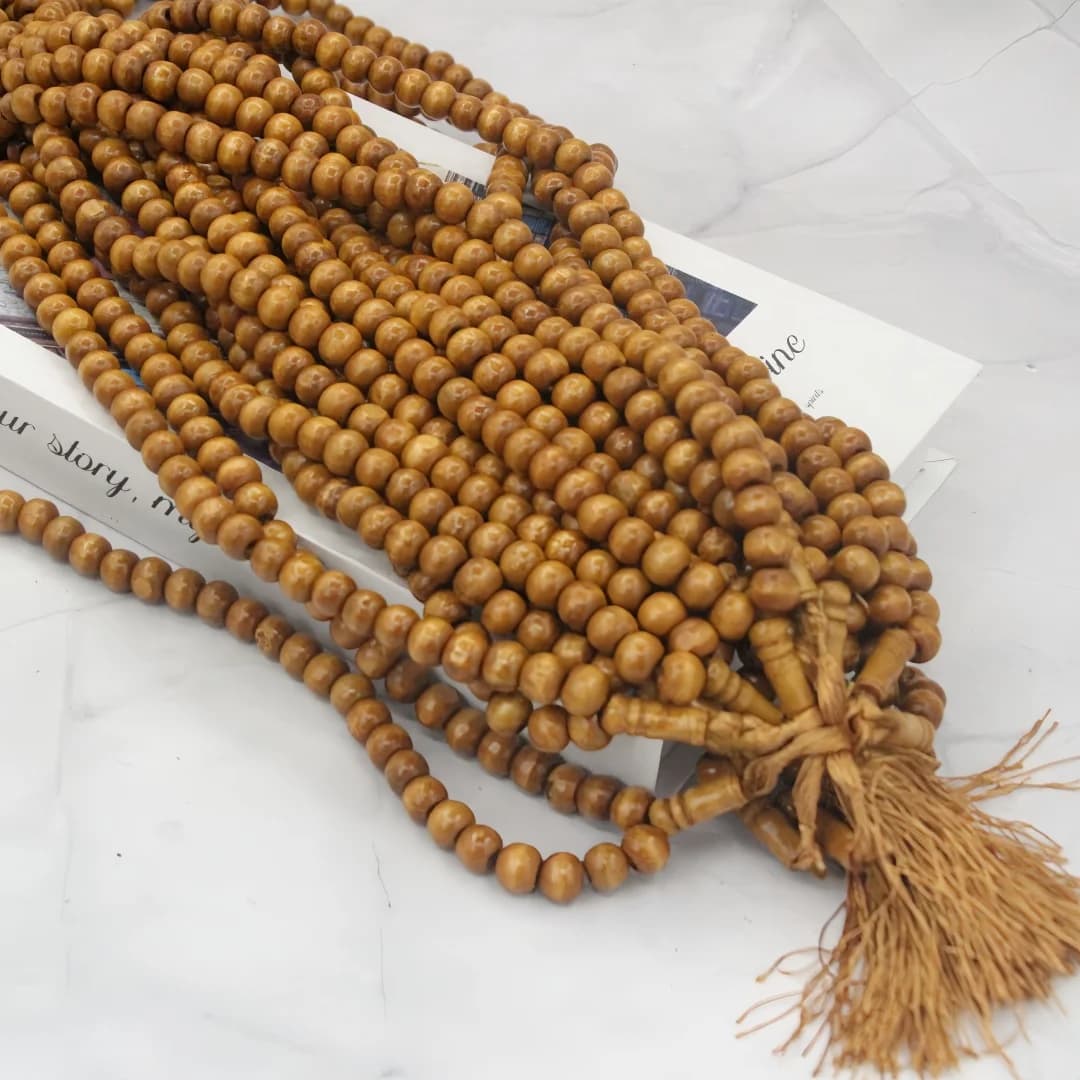 مسبحة صلاة إسلامية من خشب الصندل 99 حبة 10 ملم مسبحة مسلمة مسبحة مسلمة مسبحة مسلمة مسبحة مسلمة مسبحة قلق عداد صلاة - 4