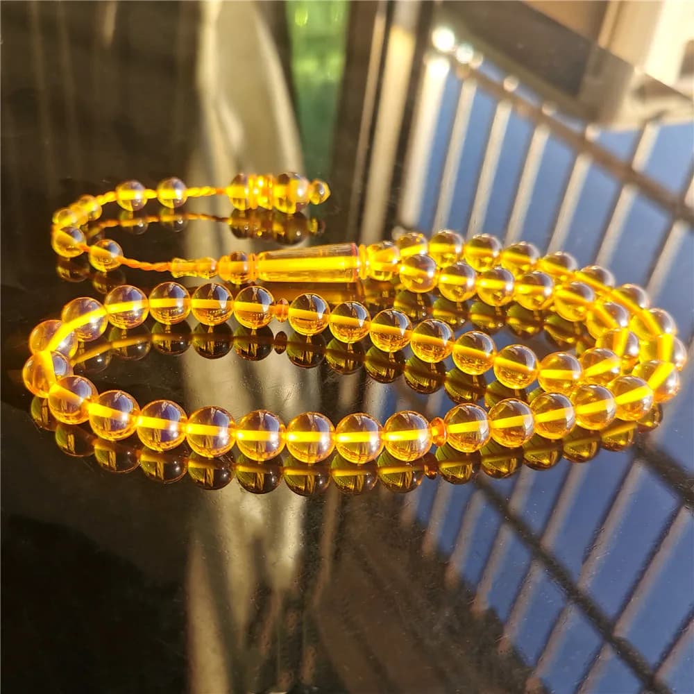 muslim rosary Turn purple in the sun 10mm 33/45 resin amber tasbih sibha tesbih prayer beads islamic misbaha - 3