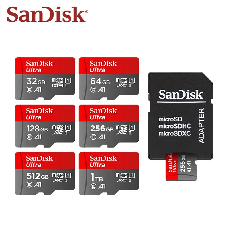 بطاقة SanDisk Ultra microSDXC C10 لأجهزة Chromebook بسرعة قراءة تصل إلى 120 جيجابايت/ثانية - متوفرة بسعات 32 جيجابايت و64 جيجابايت و128 جيجابايت و256 جيجابايت و512 جيجابايت و1 تيرابايت - 2