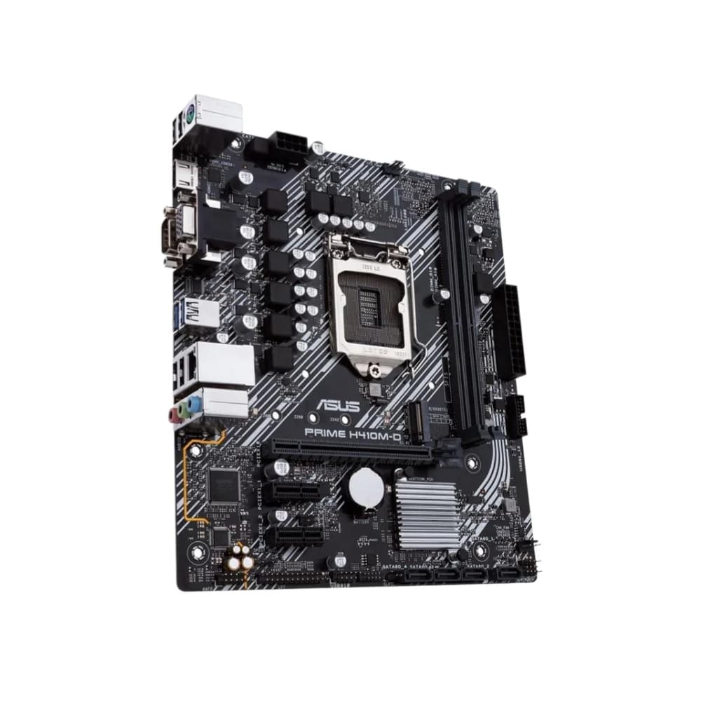لوحة أم ASUS PRIME H410M-D LGA1200 للجيل العاشر من معالجات Intel Core، تدعم M.2 SSD و DDR4 - 4