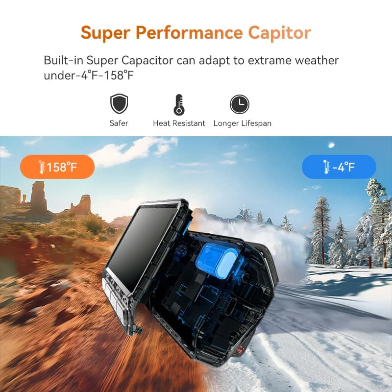 DDPAI 4K + 1080P داش كام Z60 المزدوج الأمامي والخلفي داش كاميرا نظام تحديد المواقع واي فاي ADAS للرؤية الليلية بارك مراقب داش كاميرا سيارة داشكام السيارات - 6