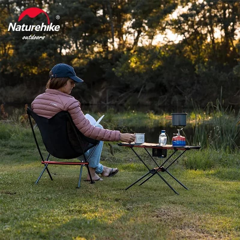طاولة تخييم قابلة للطي من Naturehike، خفيفة للغاية، طاولة محمولة للسفر الخارجي، طاولة طعام برية، NH19Z027-Z - 5