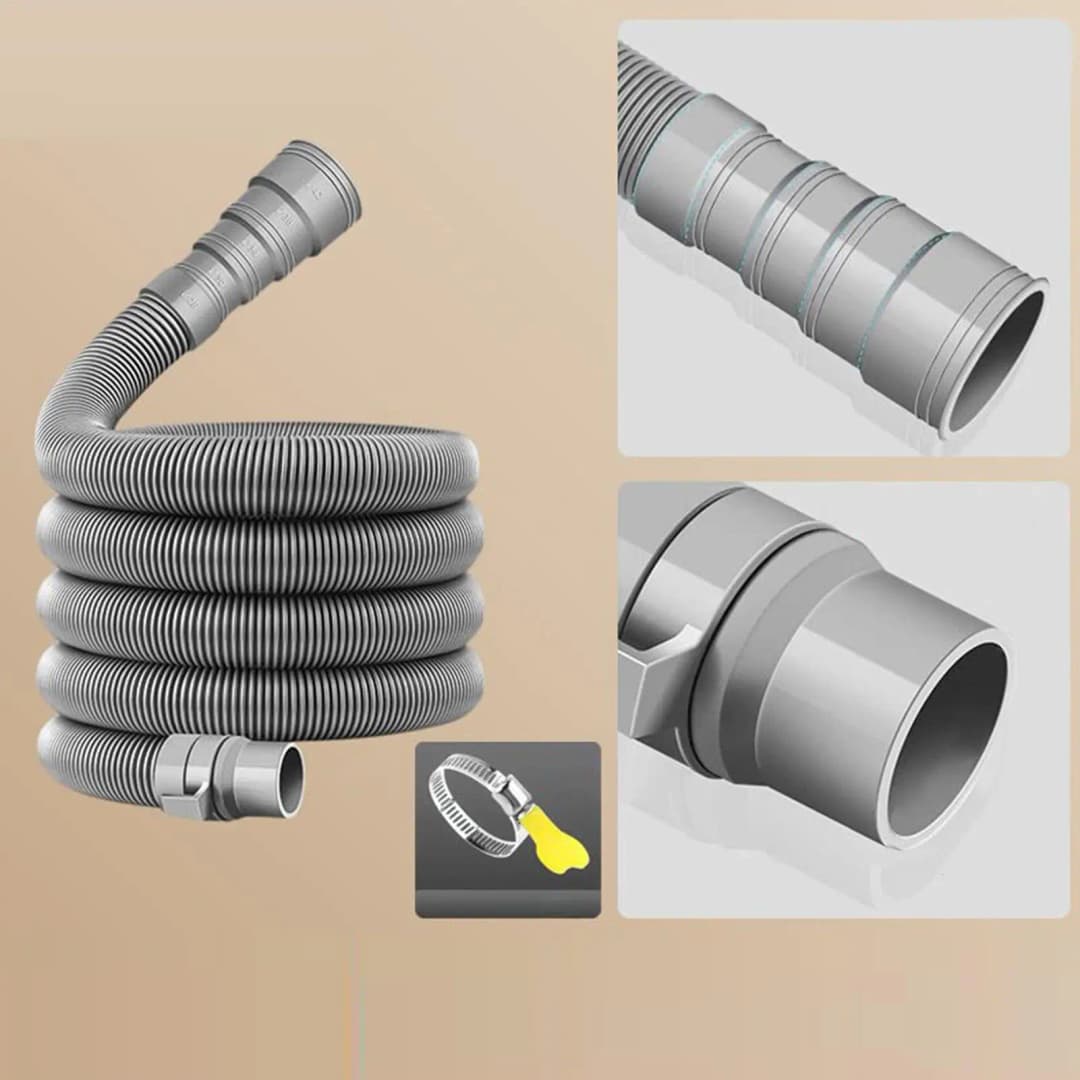 مجموعة أنابيب صرف صحي قابلة للطي 2/4/6/10 متر لمقطورات الكرفانات خرطوم صرف صحي مع محول قابل للتعديل وملقط خرطوم مقاوم للتسرب إكسسوارات مقطورات - 4