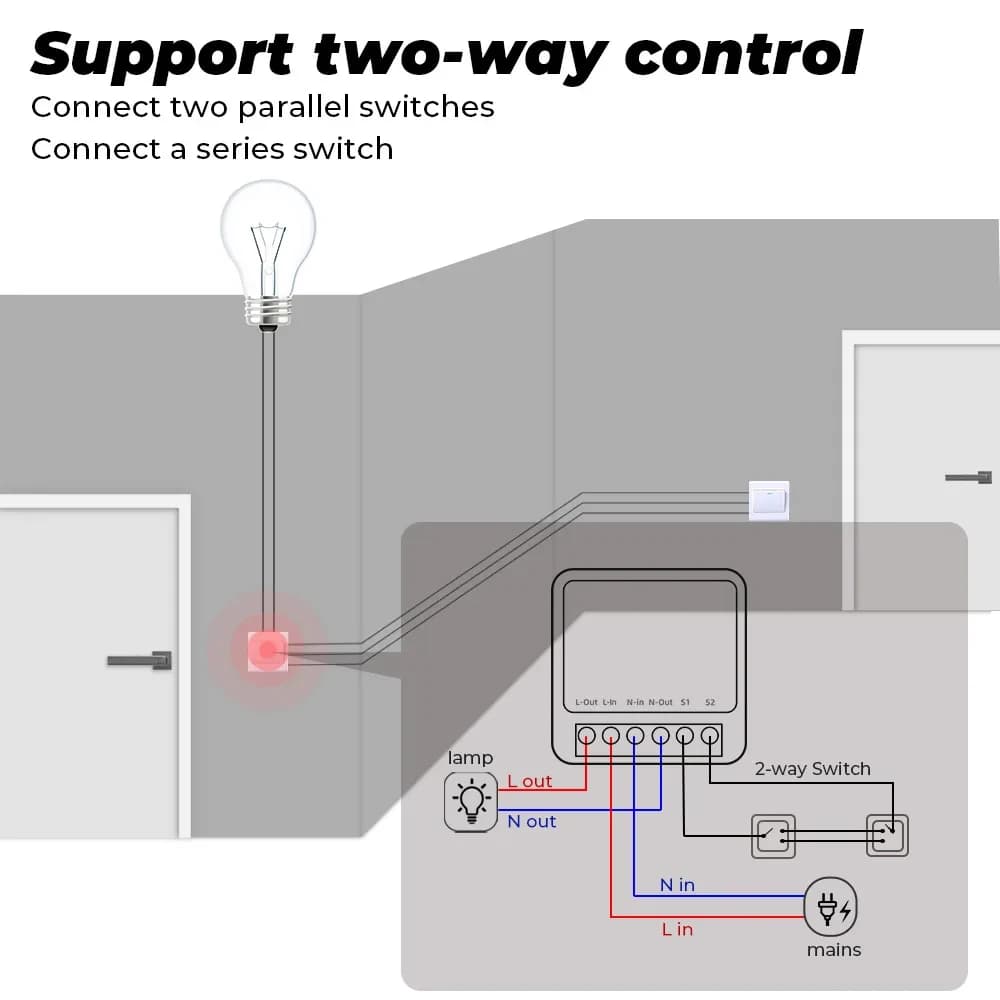 Zigbee 16A 1CH/2CH Smart Switch Breaker Mini Smart Home Relay Automation Module works with Tuya Hub Smart Life Alexa Google Home - 6