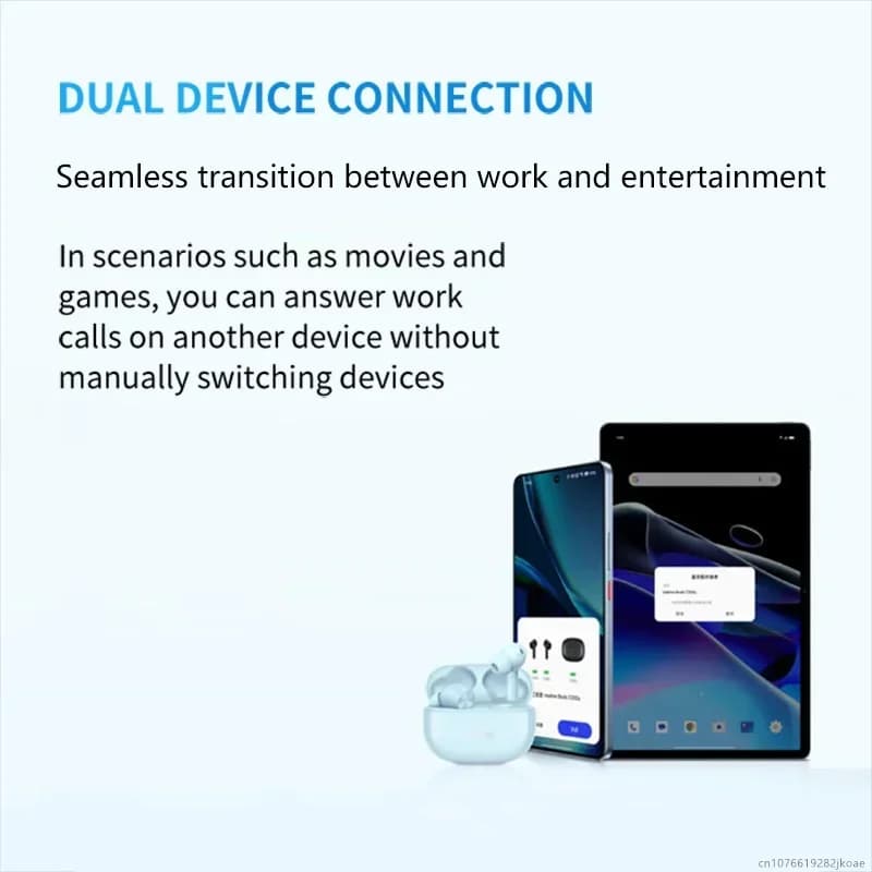 سماعات الريل مي Buds T200X الجديدة، إلغاء ضوضاء نشط 25dB، سماعات رأس للألعاب، بلوتوث لاسلكي 5.4، سماعة رأس ببطارية 600mAh، وضع استعداد طويل - 6