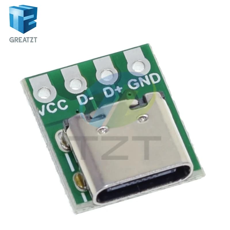 1/5/10Pcs USB 3.1 Type C Connector 16 Pin Test PCB Board Adapter 16P Connector Socket For Data Line Wire Cable Transfer