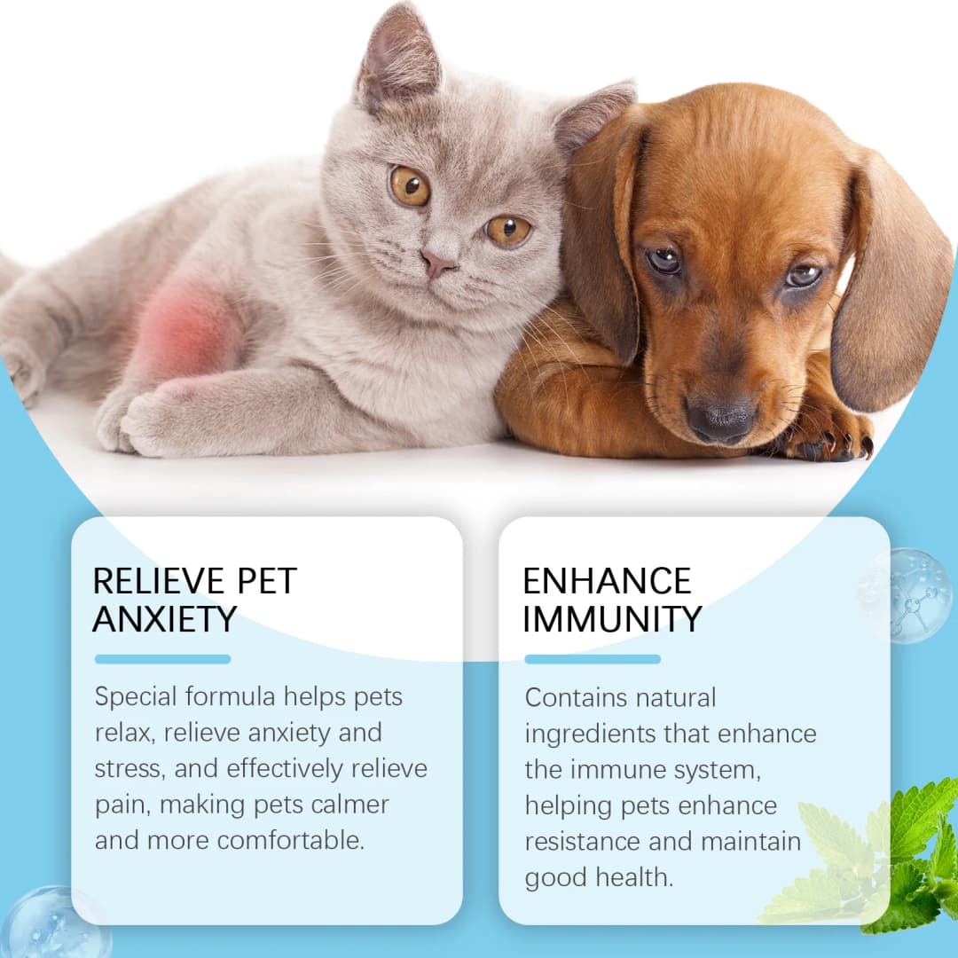 Pet Immunity Boost Care Drops to Relieve Stress and Pain, Enhance Pets' Immunity, Care Supplement for Dogs and Cats - 2
