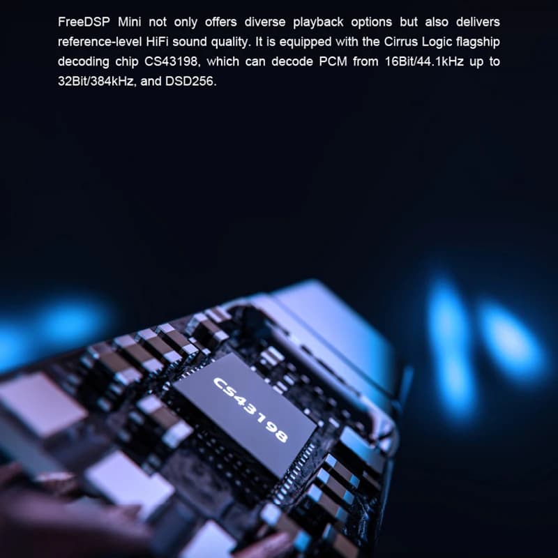 مضخم فك ترميز MOONDROP FreeDSP Mini، محمول، USB-C، مصغر، مزود بـ CS43198، محول 3.5mm CITA - 4