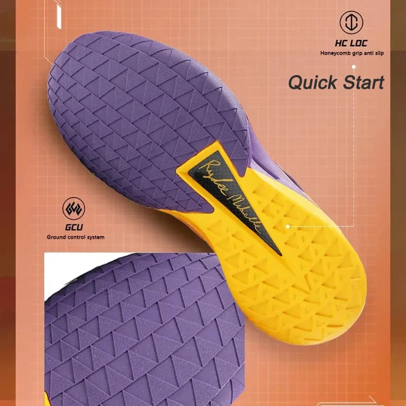 أحذية كرة سلة للرجال من لي نينغ جيمي باتلر 2 احترافية مبطنة متينة أحذية رياضية قابلة للتنفس من لي نينغ ABAT081 - 4