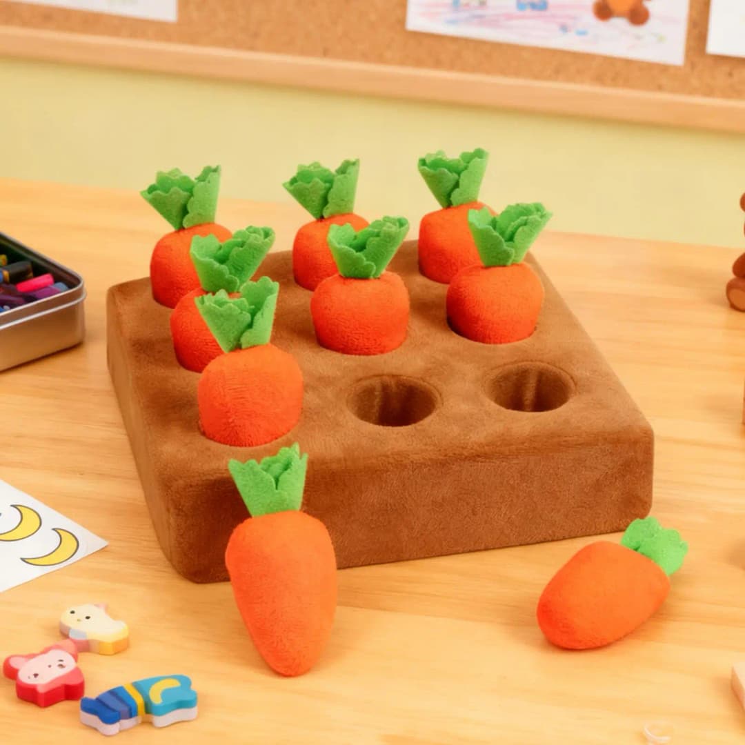 Snuffle Mat for Dogs Interactive Enrichment Funny Toys Pet Carrot Puzzle Toy Dog Activity Mat for Boredom Relief Foraging - 2