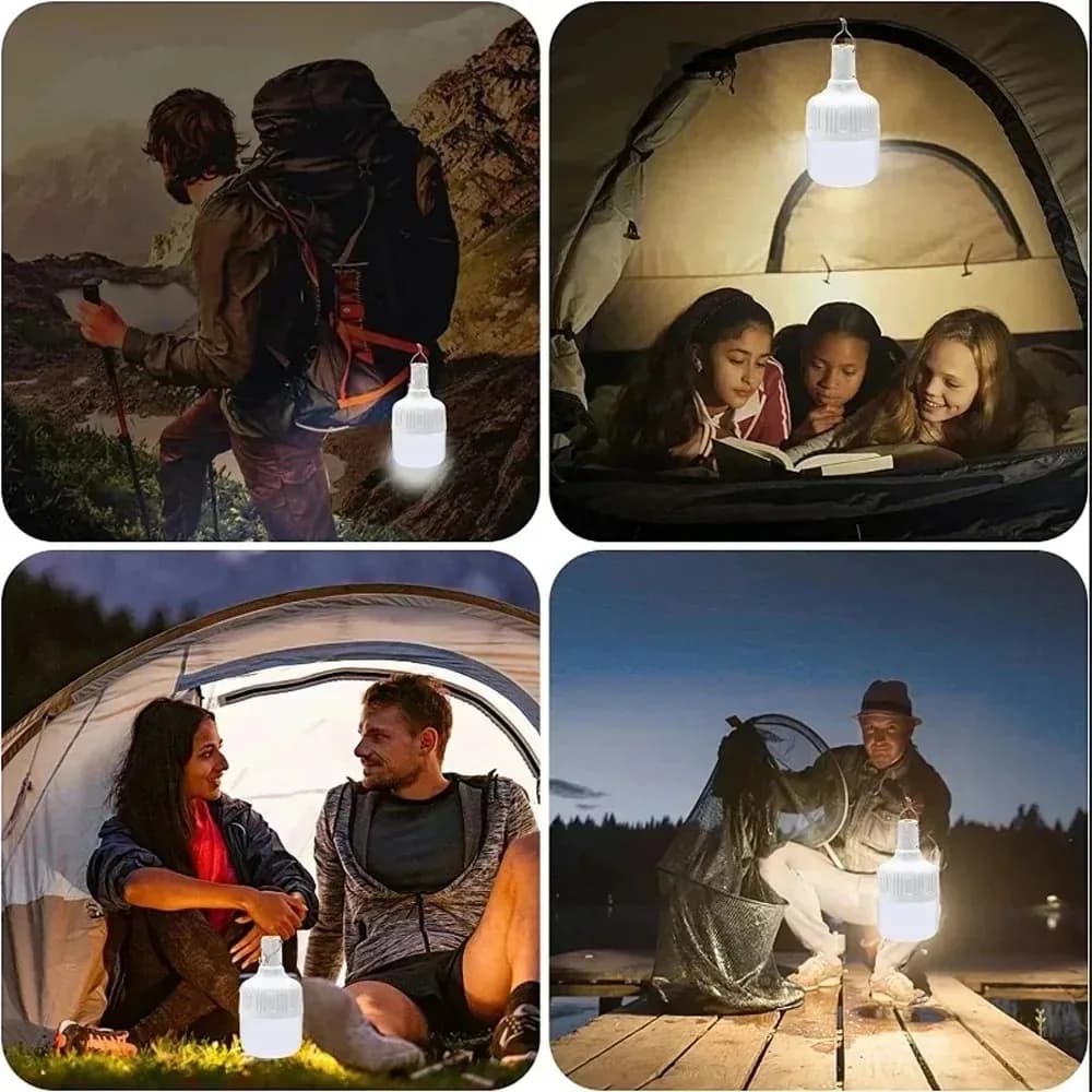 1-10pcs USB Rechargeable LED Lamp Bulbs High Brightness Outdoor Emergency Light with Hook Portable Camping Lantern Night Lights - 6
