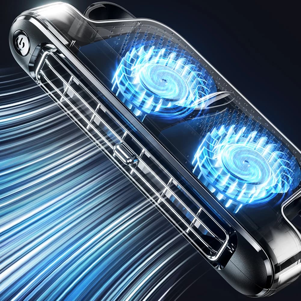 مروحة تبريد للسيارة تعمل بـ USB لمقاعد الخلفية، 3 سرعات، محمولة، مروحة مسند الرأس للمقعد، 5V/2A، للسيارات الصغيرة والعائلية - 5