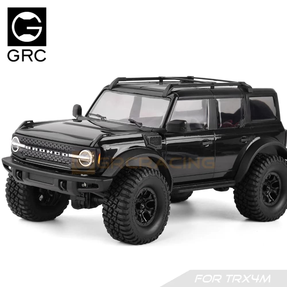 مدخل هواء غطاء محرك ستيريو مطبوع ثلاثي الأبعاد باللون الأسود لسيارات Trax Trx-4m و1/18 Bronco Trx4m Rc Crawler - شبكة مدخل هواء محسنة - 6