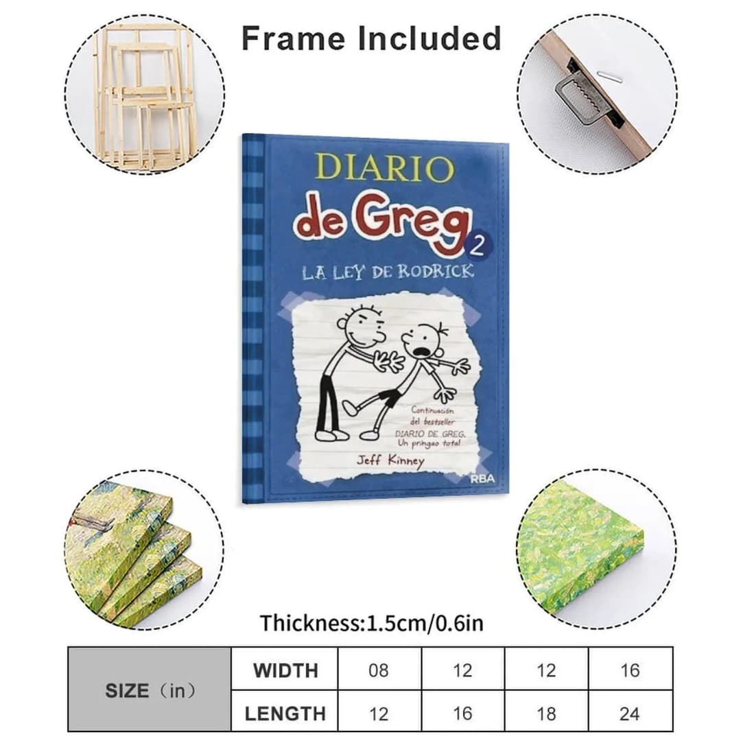 Greg's Diary Double or Nothing Official greg Heffley Diary Of A  Wimpy Kid Group Printing Cave Sign Poster - 2