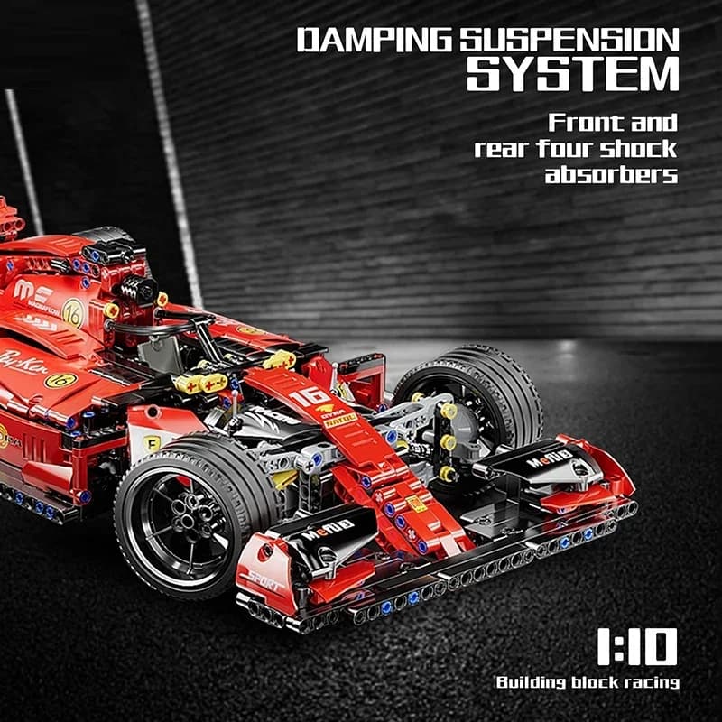 اللبنات سيارة التحكم عن بعد سوبر سباق السيارات Moc الطوب RC التكنولوجيا الفائقة نموذج سباق السيارات لعب مركبة أطفال بنين هدية الكريسماس - 2