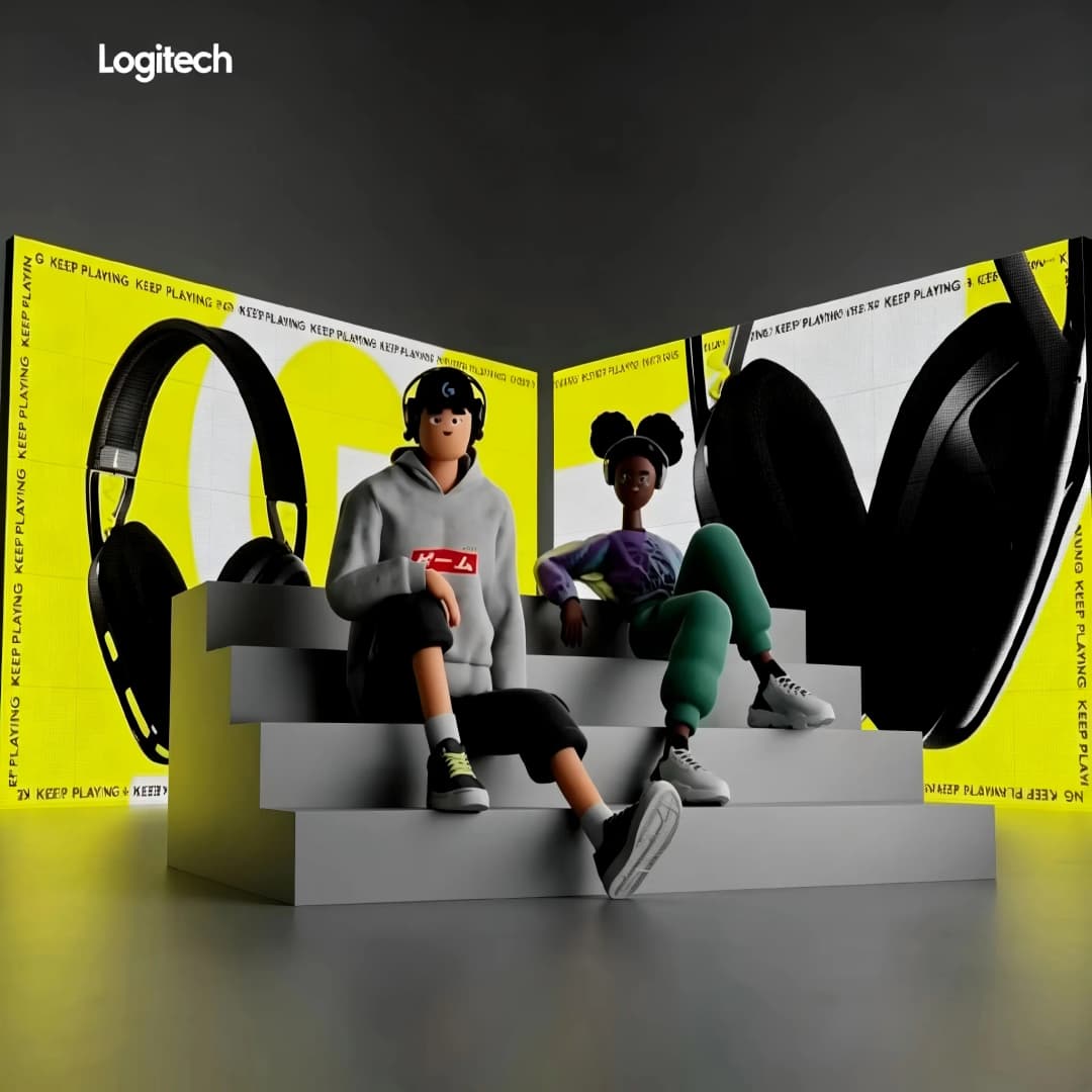 سماعة رأس الألعاب Logitech G435 لاسلكية، صوت محيطي، متوافقة مع الألعاب والموسيقى، مع ميكروفون، سماعات رأس لاسلكية - 4