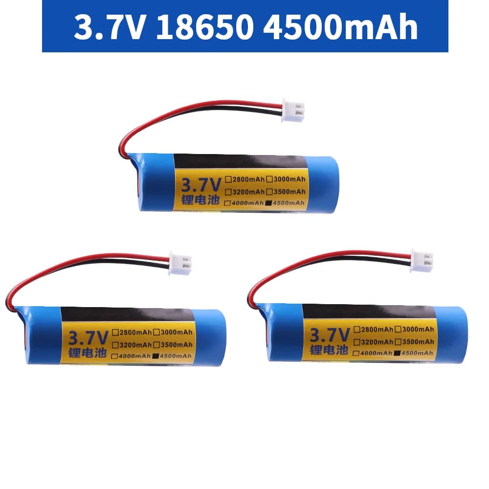 3.7V 4500mah 18650 Rechargeable Battery SM/XH2.54 PLUG For Rc Toys Helicopter Airplanes Car Boat Tank Gun Truck Lithium Battery - 4