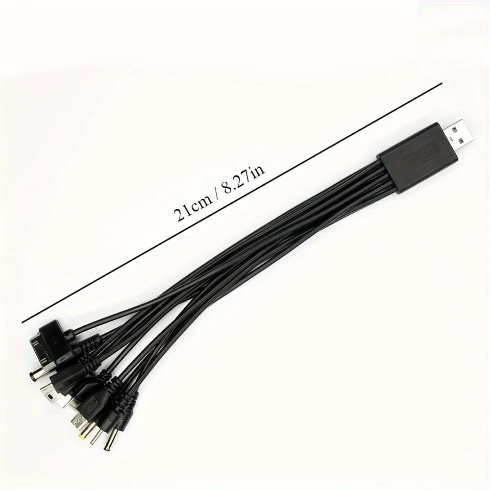 NNBILI عالمي 10 في 1 كابل شحن USB متعدد الوظائف متعدد الرؤوس لهواتف سامسونج نوكيا - 3