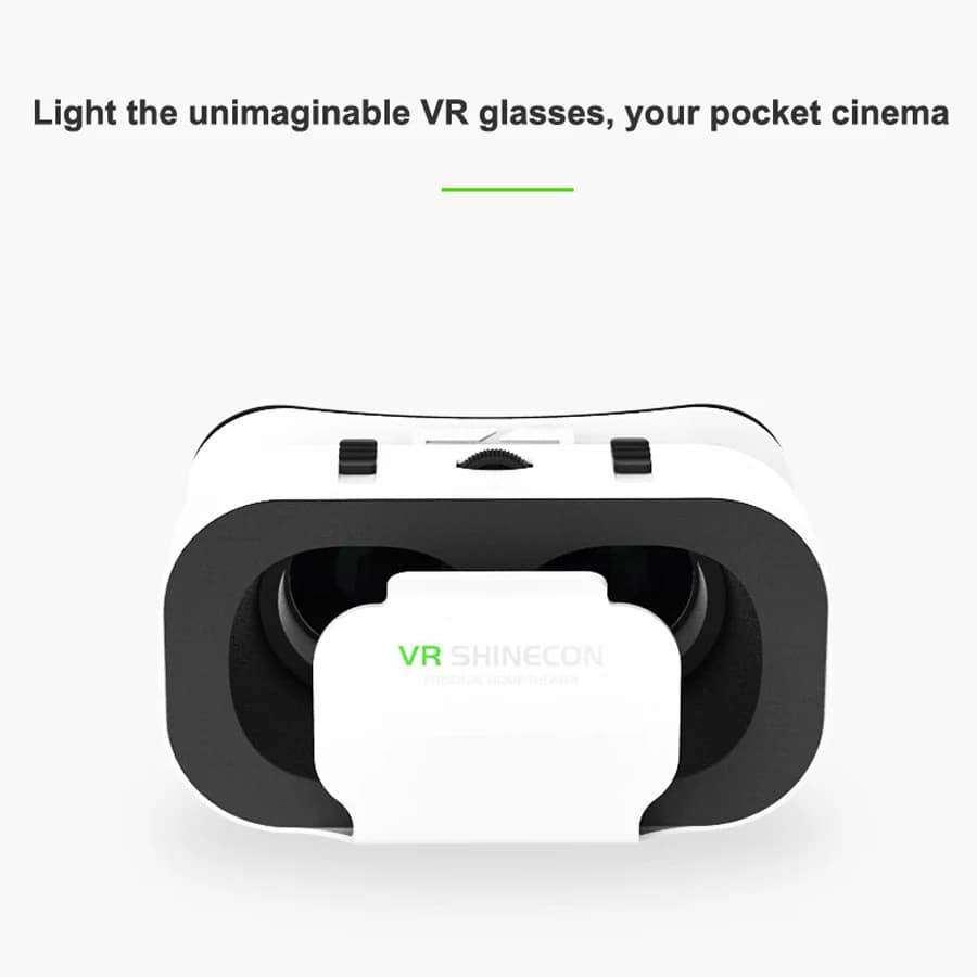 Shinecon Viar Virtual Reality VR Glasses Headset 3D Device Helmet Goggles Lenses For Smartphone Smart Phone Game Cell Mobile Set - 2