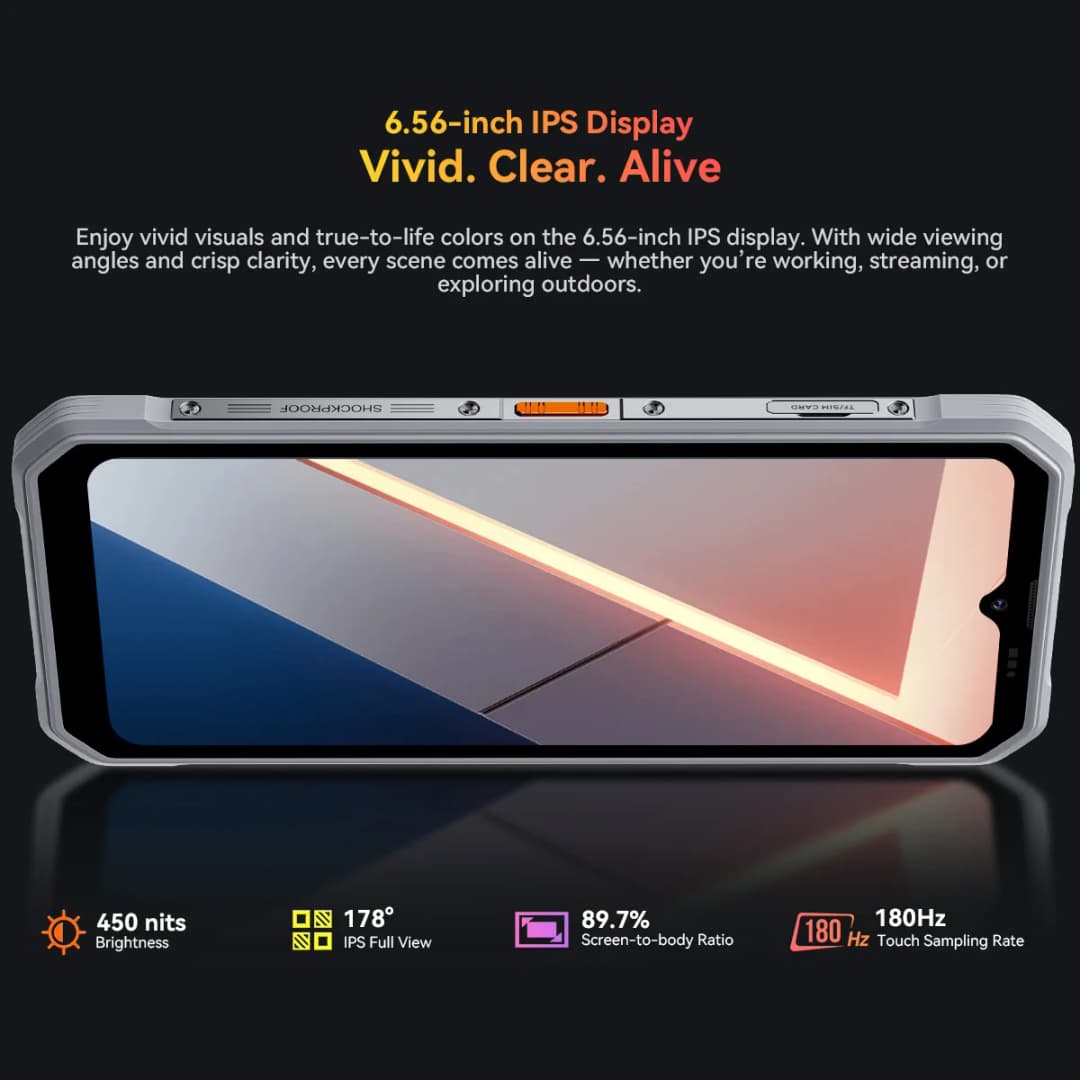 Global version Blackview OSCAL Marine 3 Rugged Smartphone Android 16 6.56" HD+IPS Display 24GB(8GB+16GB)+256GB NFC Mobile Phone - 2