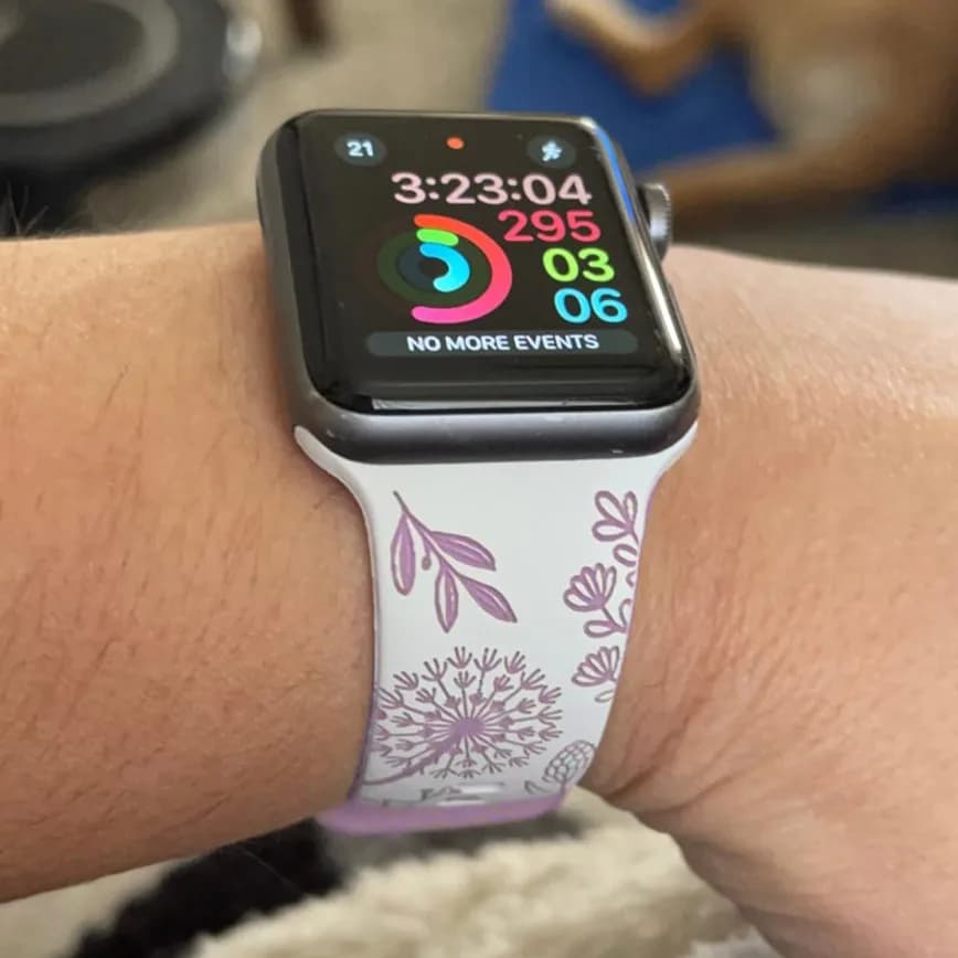 حزام منقوش من السيليكون لساعة أبل 40مم 44مم 41مم 49مم 45مم 46مم 42مم لسلسلة iwatch 10 9 7 se 6 5 4 8 - 3