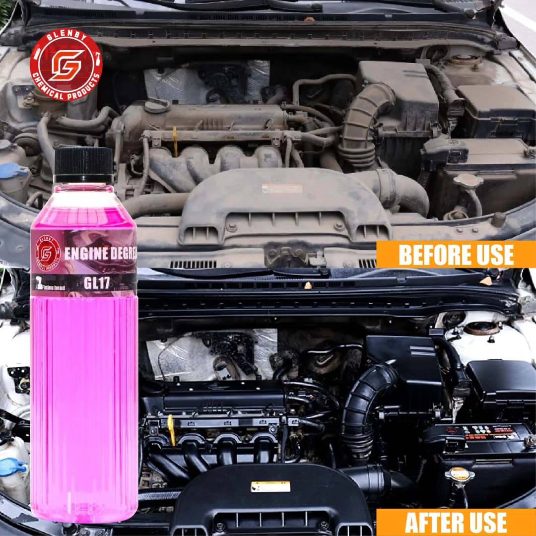منظف ومزيل شحوم لمقصورة المحرك - فعال للسيارات والمحركات والأرضيات والاستخدام المنزلي - ينظف الشحوم والأوساخ بسرعة - 6