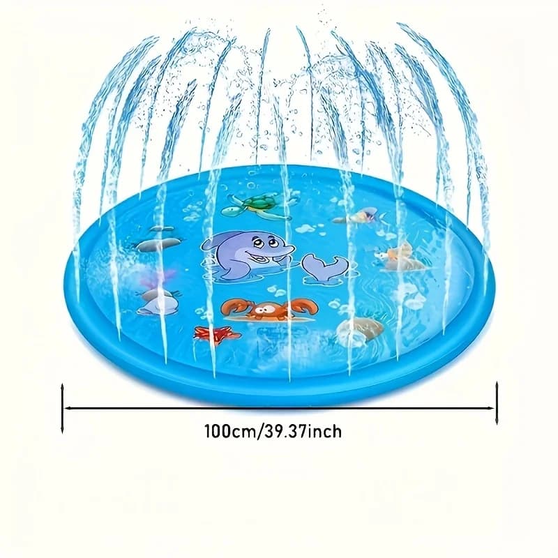 Heavy-duty Outdoor Pet Bath Basin with Water Spray Function - Anti-slip Dog Water Play Cooling, water spraying, and ice cooling - 3