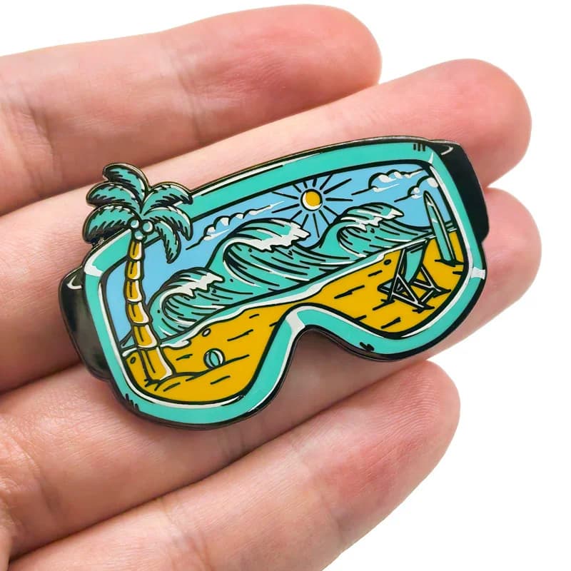 Travel Collection Brooch Hike Bag Mountain Camera Wild Map Car Outdoor Camp Heart Nature Scenery Metal Badge Lapel Pins Jewelry - 2