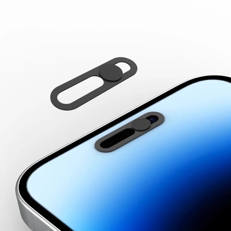 Utral Thin WebCam Cover Privacy Front Phone Lens Cover For iPhone XR 11 12 13 14 15 16 17 Pro Max Camera Slider Protector Case - 3