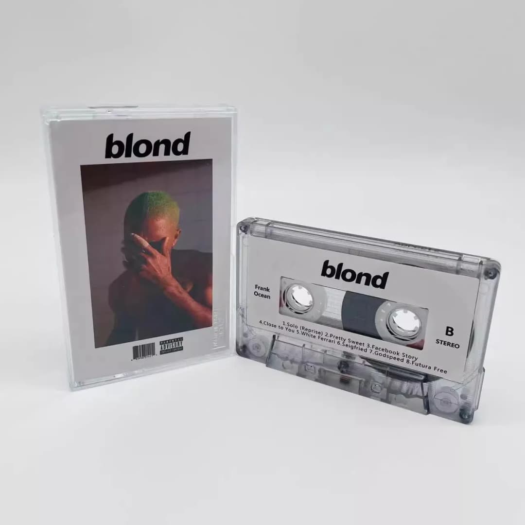 شريط موسيقى هيب هوب وراب Frank Ocean، ألبوم Blonde، أشرطة كاسيت، أزياء تنكرية، مسجل، مشغل سيارة، صندوق موسيقى تصويرية، مجموعة موسيقى حفلات